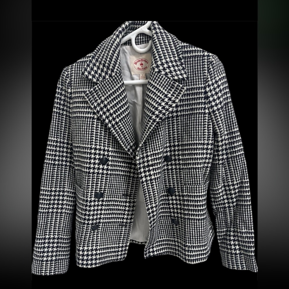 Brooks Brothers Houndstooth Blazer Jacket